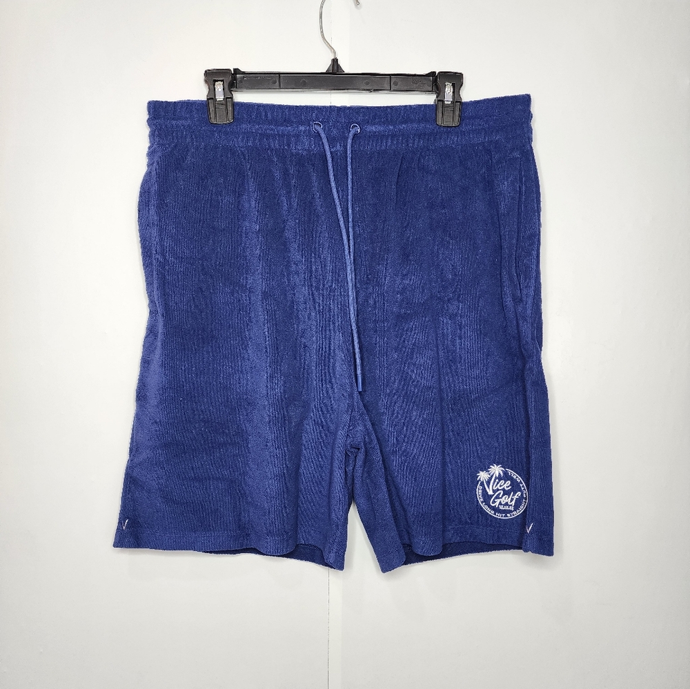 Vice Mens Golf Towel Terry Shorts, Navy Blue, Size XL, BRAND NEW